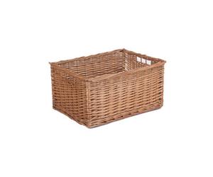 Red Hamper St018-01 Wicker Double Steamed Open Storage Basket Small