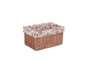 Red Hamper St018R-3 Wicker Large Double Steamed Garden Rose Willow Storage Baskets