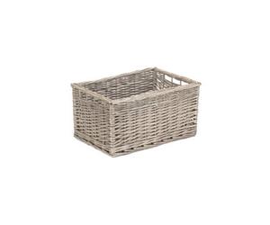 Red Hamper St019-01 Wicker Antique Wash Open Storage Basket Small