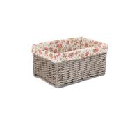 Red Hamper St019R-4 Wicker Extra Large Antique Wash Garden Rose Willow Storage Baskets