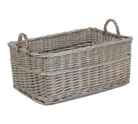Red Hamper St036/2 Wicker Medium Shallow Antique Wash Storage Basket