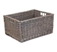 Red Hamper St068 Wicker Jumbo Antique Wash Unlined Storage Basket