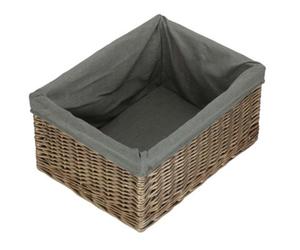 Red Hamper St068Gry Jumbo Antique Wash Storage Basket With Grey Sage Lining
