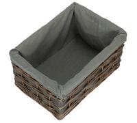 Red Hamper St073Gry/2 Medium Grey Scandi Storage Basket With Grey Lining