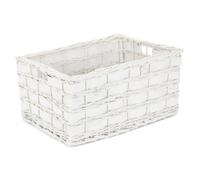 Red Hamper St079/4 Wicker Unlined Extra Large White Scandi Storage Basket