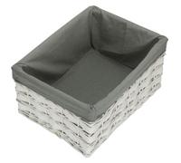 Red Hamper St079Gry/4 Extra Large White Grey Linedscandi Storage Basket With Grey Lining