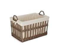 Red Hamper ST080/1 Wicker Small Malmo Openwork Laundry Storage Basket