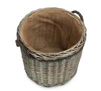 Red Hamper St086/1 Small Antique Wash Round Storage Log Basket
