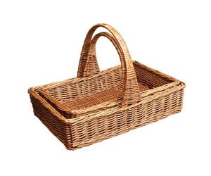 Red Hamper T030/home Wicker Set Of 2 Cheshire Large Garden Trugs