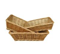Red Hamper Tapered Split Willow Serving Tray - Set of 3