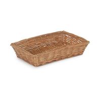 Red Hamper Tapered Wicker Rectangular Tray - Small