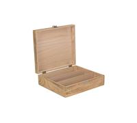 Red Hamper Three Bottle Oak Effect Wooden Display Box - One Size
