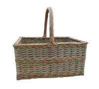 Red Hamper Triple Weave Butchers Wicker Shopping Basket