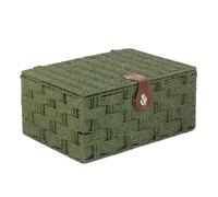 Red Hamper Twisted Green Paper Storage Basket - Large