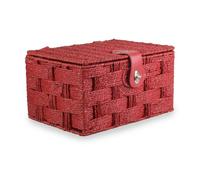 Red Hamper Twisted Red Paper Rope Storage Basket - Large