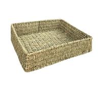 Red Hamper Unlined Rectangular Seagrass Serving Trays - Large