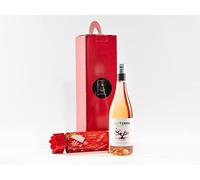 Red Hamper Vie Terra Rose 2019, (1x 75cl) with Christmas Lindor in a Lovely Gift Box