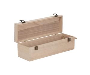 Red Hamper Wb008 Wood 35Cm Single Bottle Wooden Box
