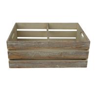 Red Hamper Wb018 Wood Large Oak Effect Wooden Open Top Storage Box
