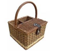 Red Hamper Wb024G/home Wicker Two Tone Hambledon Empty Picnic Basket