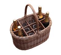 Red Hamper Wb027/home Wicker Oval Festival Drinks Basket