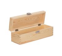 Red Hamper Wb037 Wood Single Bottle Clear Varnish Wooden Box