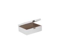 Red Hamper Wb071 30Cm White Wooden Storage Box