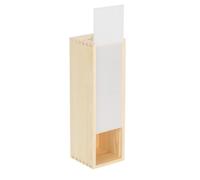 Red Hamper Wb081 Single Bottle Wooden Box With Clear Acrylic Sliding Lid