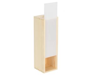 Red Hamper Wb081 Single Bottle Wooden Box With Clear Acrylic Sliding Lid