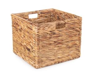 Red Hamper Wh002/2 Medium Water Hyacinth Square Storage Basket