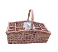 Red Hamper Wh015/home Wicker Drinks Baskets Carrier With Cool Bag