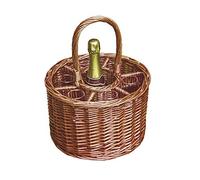 Red Hamper WH017/HOME Wicker Small Deluxe Single Bottle Drinks Basket