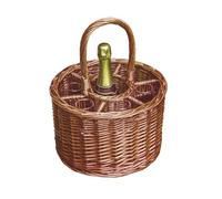 Red Hamper Wh017/home Wicker Small Deluxe Single Bottle Drinks Basket