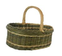 Red Hamper White Willow Norfolk Wicker Shopping Basket