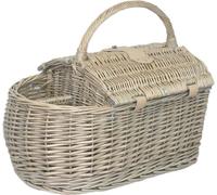 Red Hamper Wicker 2 Person Boat Picnic Basket -
