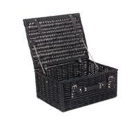 Red Hamper Wicker 40cm Black Hamper in Brown Red Hamper Brown
