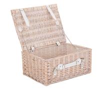 Red Hamper Wicker 41cm White Hamper in Brown Red Hamper Brown