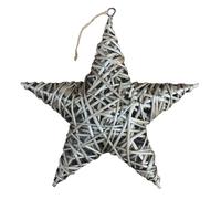 Red Hamper Wicker Antique Wash Full Star in Brown Red Hamper Brown