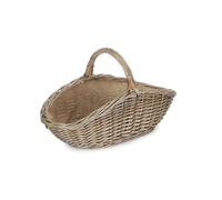 Red Hamper Wicker Antique Wash Harvesting Basket in Grey | Size: Small Red Hamper Grey S
