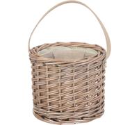 Red Hamper Wicker Antique Wash Mini Ice Basket -