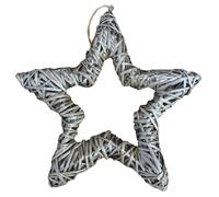 Red Hamper Wicker Antique Wash Open Star in Brown Red Hamper Brown