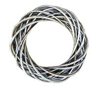 Wicker Antique Wash Ring Wreath Red Hamper Grey One Size