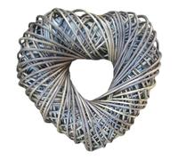 Red Hamper Wicker Large Heart Shaped Wreath - Large