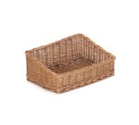Red Hamper Wicker Light Steamed Display Tray in Brown Red Hamper Brown