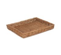 Red Hamper PT154 Wicker Light Steamed Flat Serving Tray