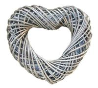 Red Hamper Wicker Medium Heart Shaped Wreath - Medium
