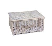 Red Hamper Wicker Provence 60cm Standard Empty Picnic Basket - White - One Size