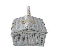 Red Hamper Provence Mini Farmhouse Empty Picnic Basket - Brown - Wicker - 1