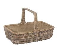 Red Hamper Wicker Rectangular Garden Trug in Brown | Size: Small Red Hamper Brown S