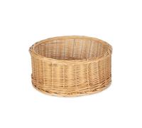 Wicker Round Straight Sided Tray Red Hamper Brown One Size